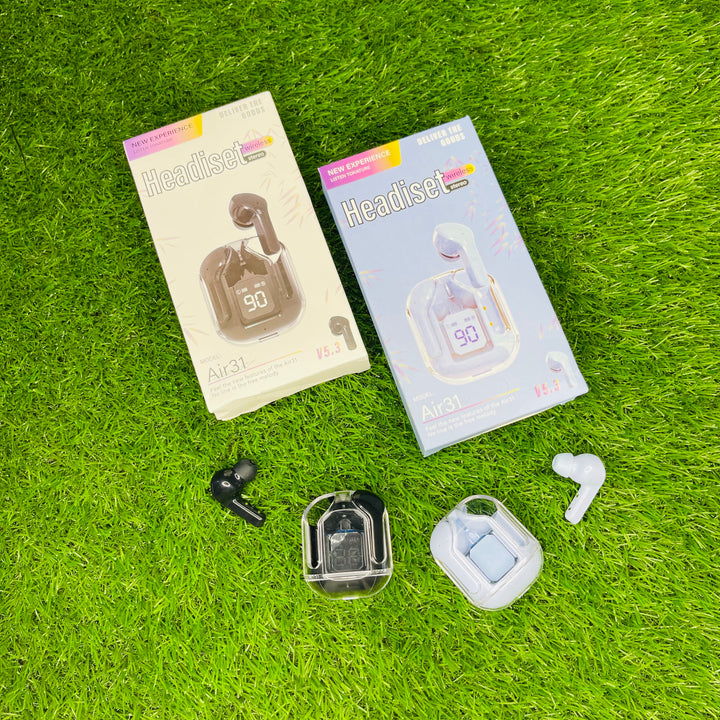 Air31 TWS Wireless bluetooth Transparent earbuds