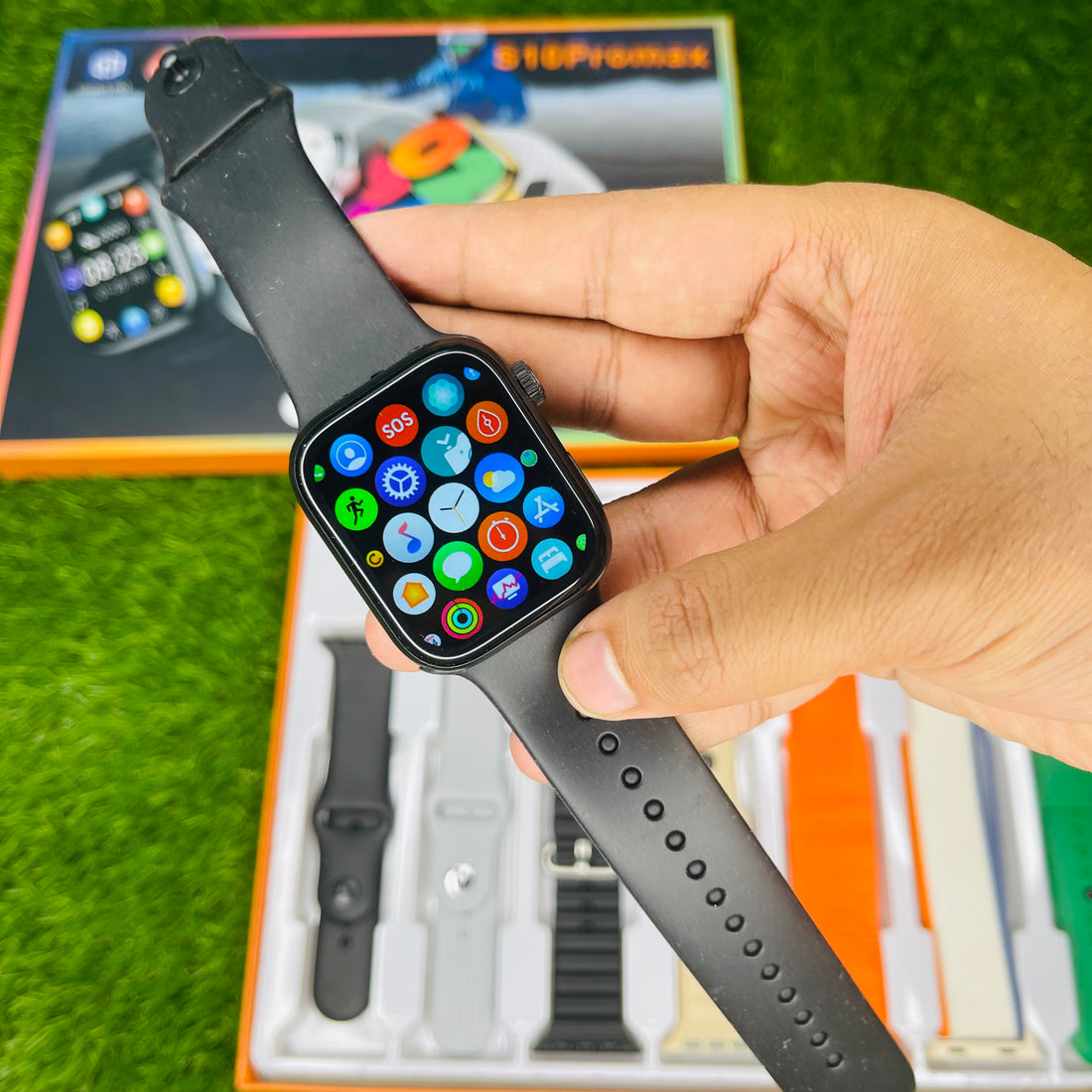 S10 Pro Max Series 9 Smartwatch with 7 Straps