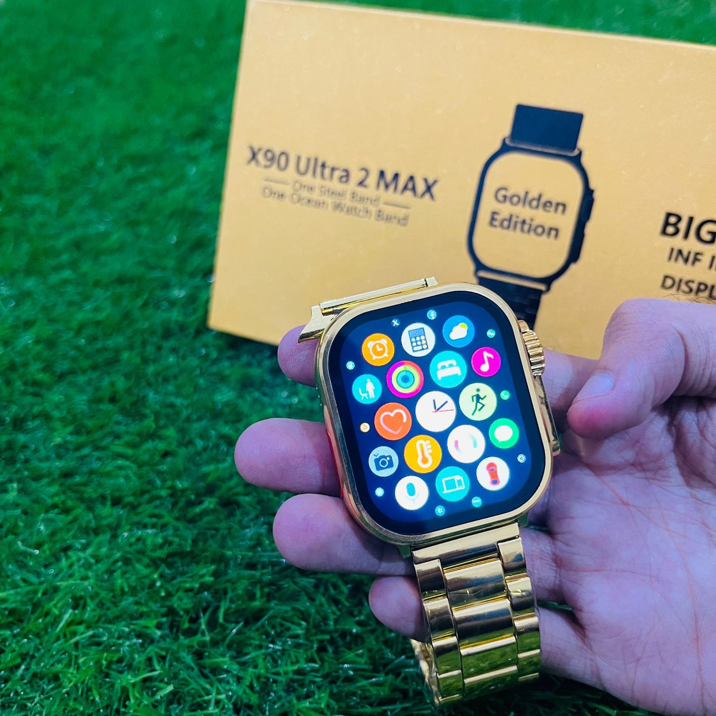 Latest X90 Ultra 2 Max Gold edition Smartwatch Laxasfit