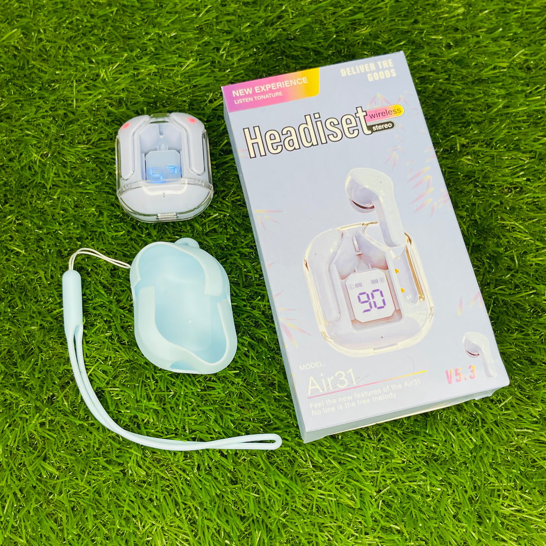 Air31 TWS Wireless bluetooth Transparent earbuds