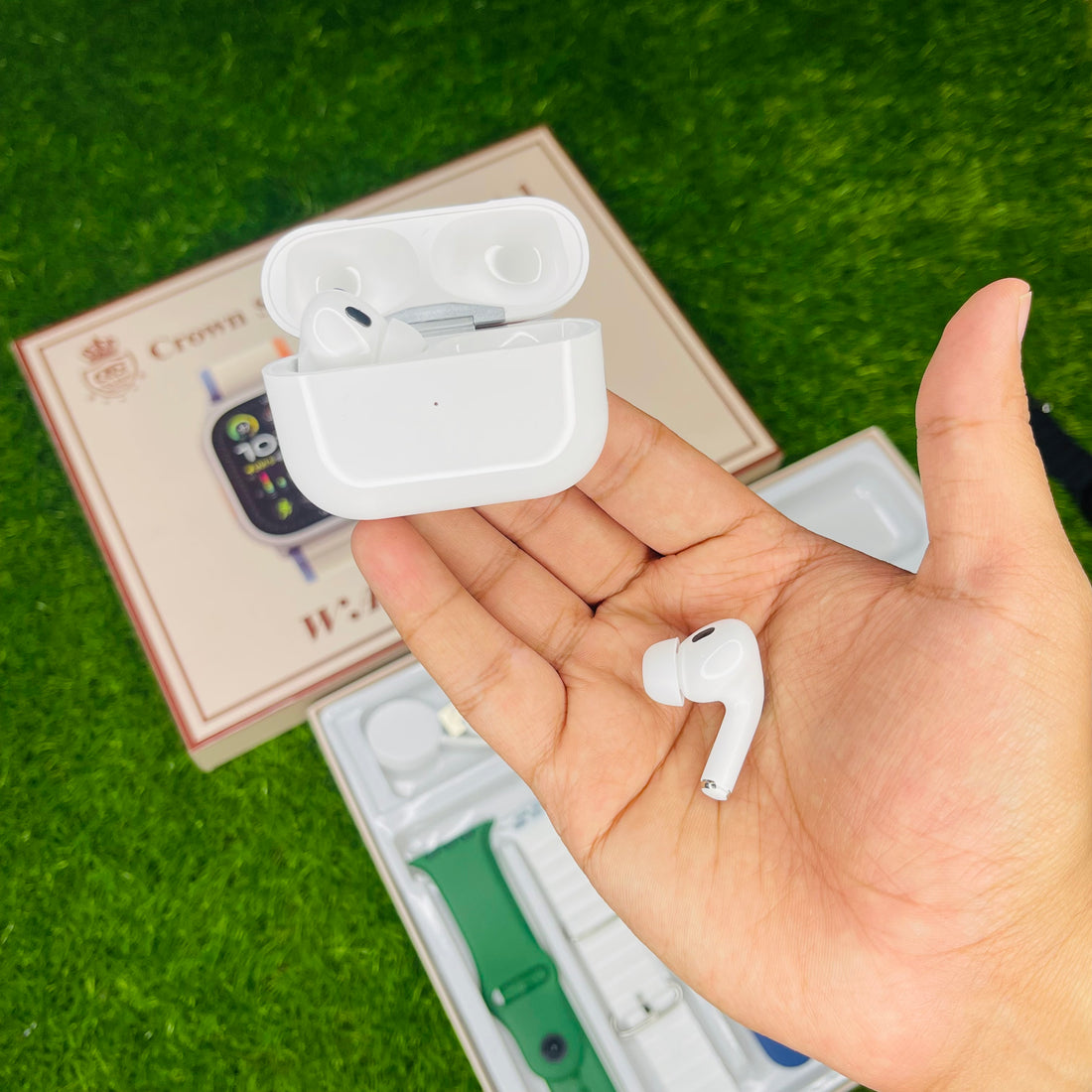 Crown S100 + Airpods Pro 2 with 7 straps ( COMBO DEAL )