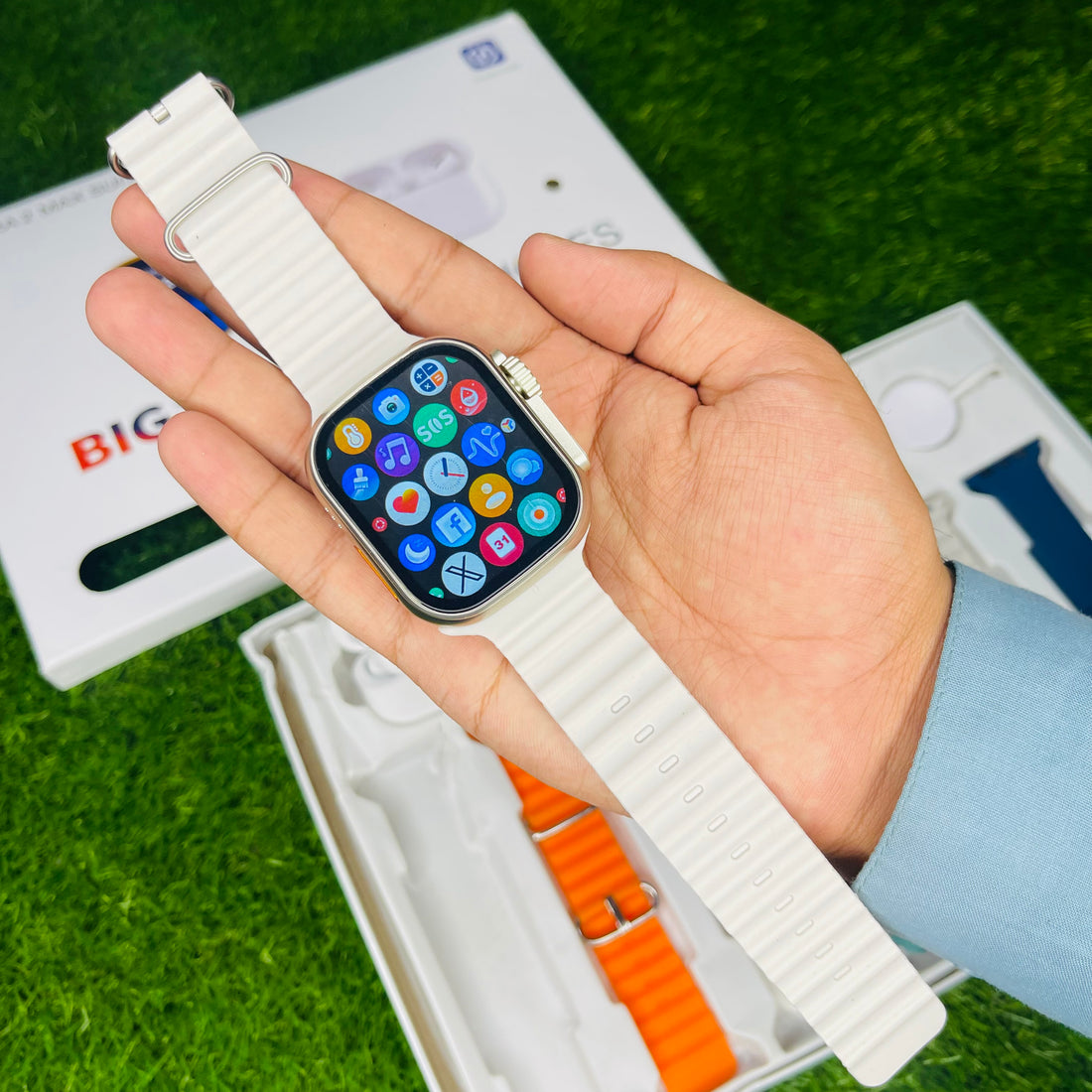 i20 Ultra 2 Max Suit Combo Deal with 7 Straps & Airpods Pro 2