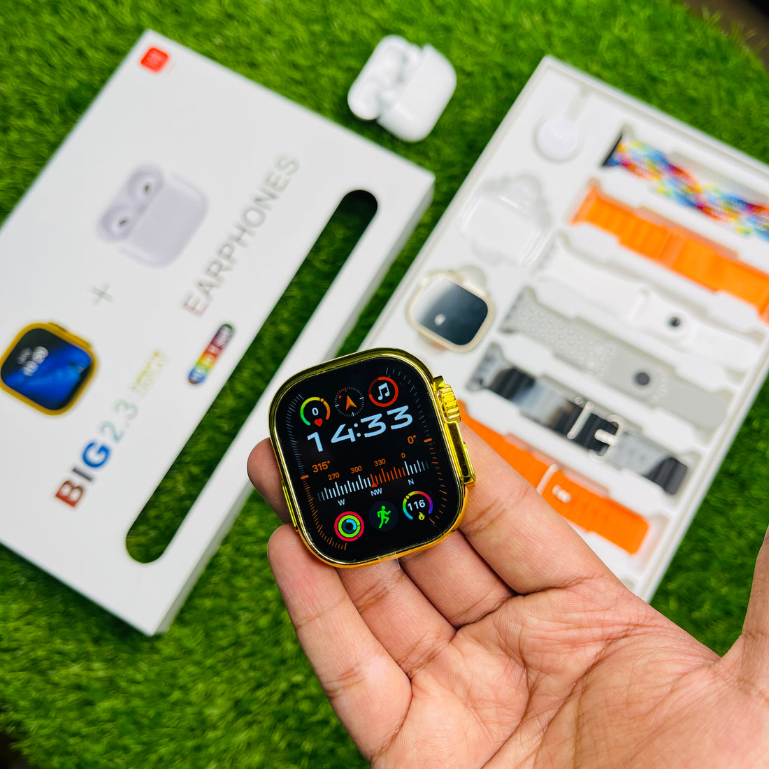 i20 Ultra 2 Max Suit Combo Deal with 7 Straps & Airpods Pro 2